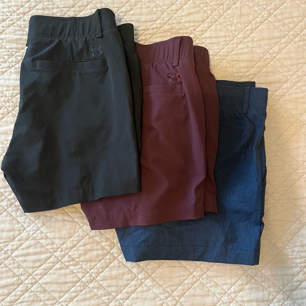 Under Armour Women’s Shorts Set - Black, Maroon, Blue